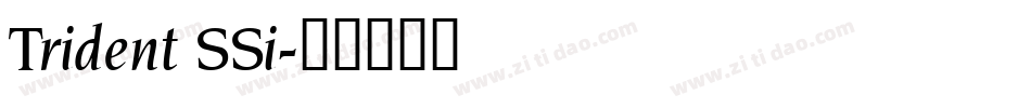Trident SSi字体转换